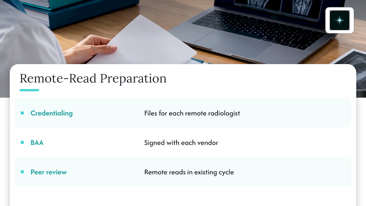 Three records needed for remote-read QA
