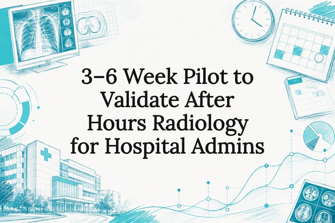 Decorative after-hours radiology pilot title card