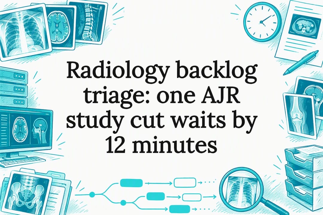 Radiology triage title card illustration