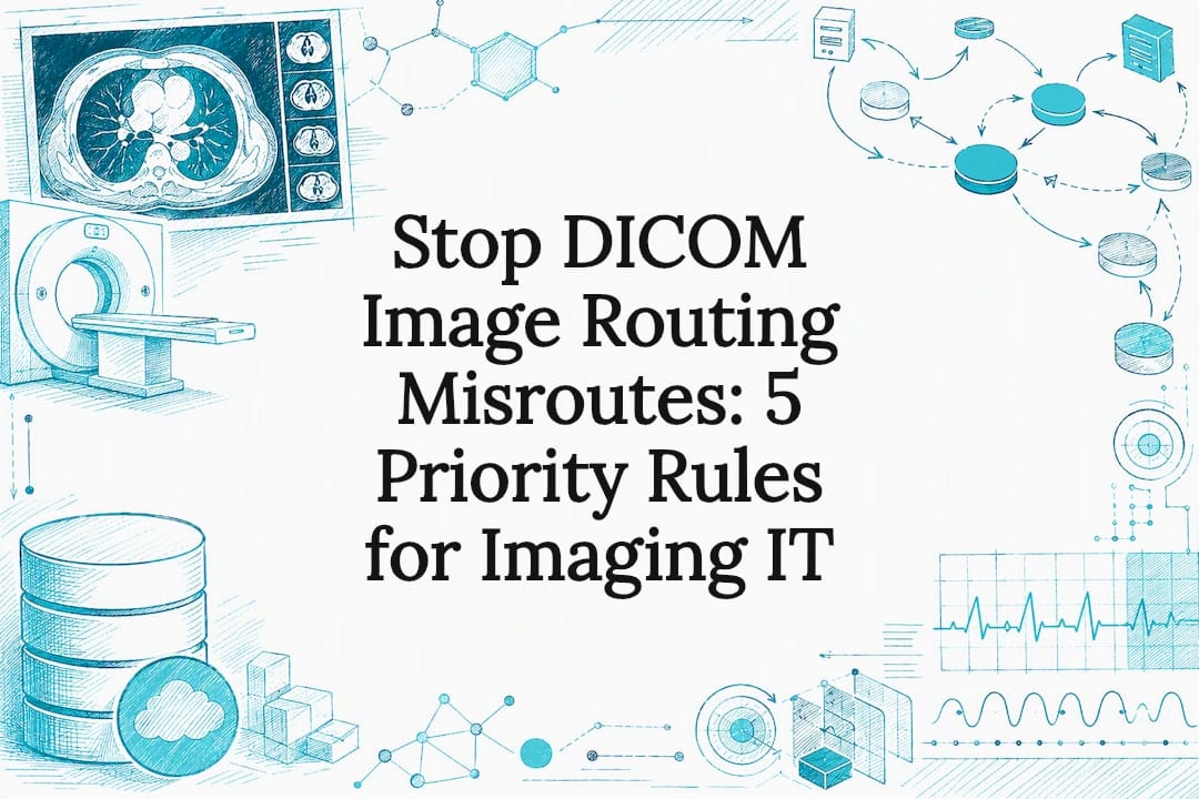 Decorative DICOM routing title card
