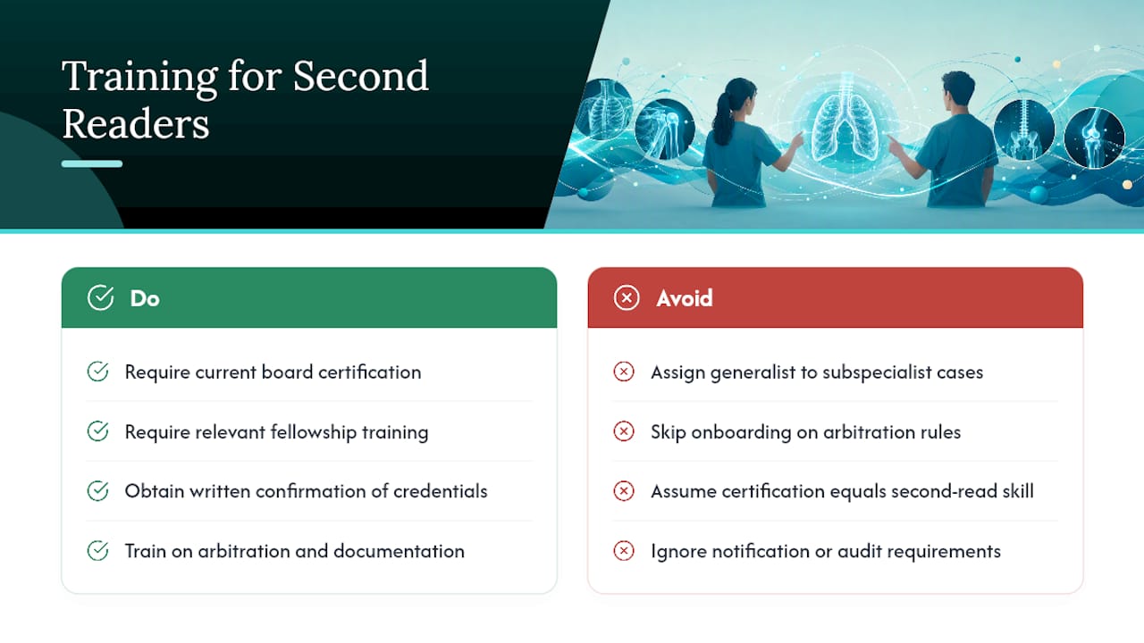 What Training Do Radiologists Need to Perform Second Reads? , overview diagram