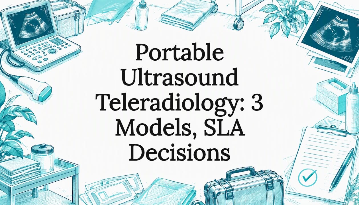 Portable ultrasound title card illustration