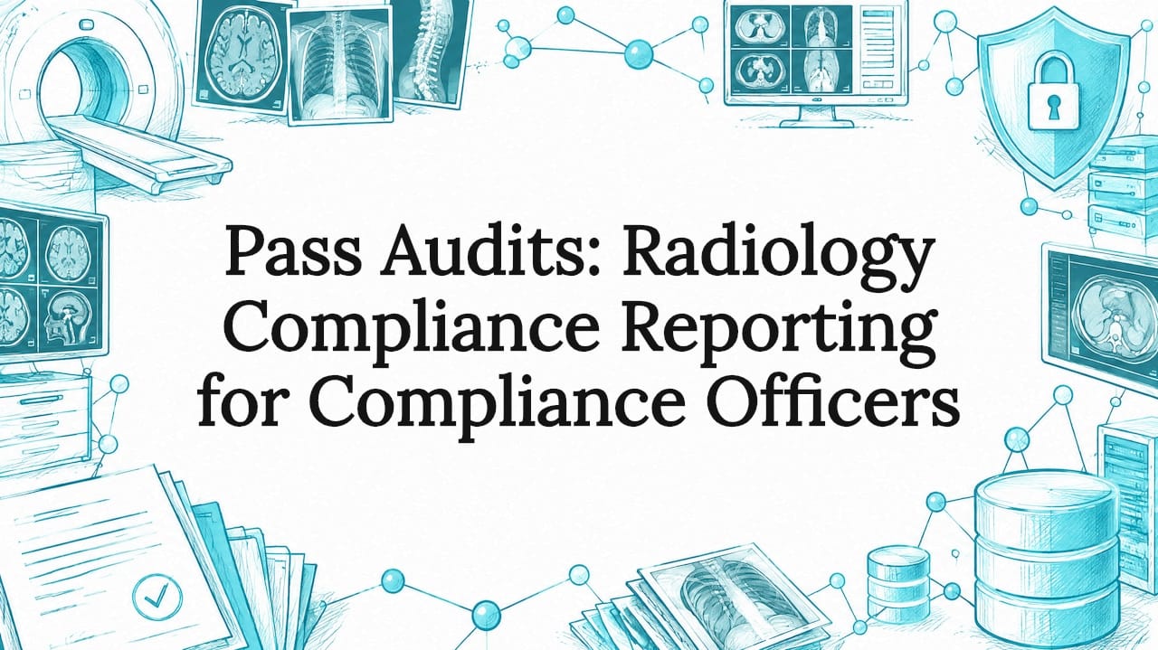 Radiology compliance reporting title card