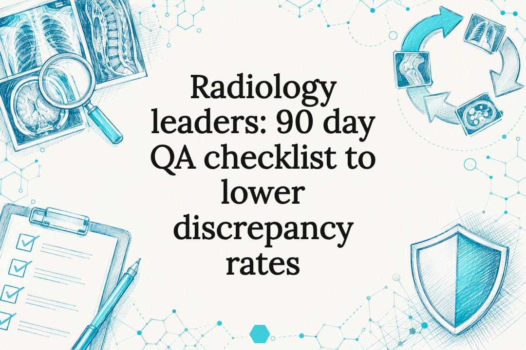 Radiology quality assurance title card