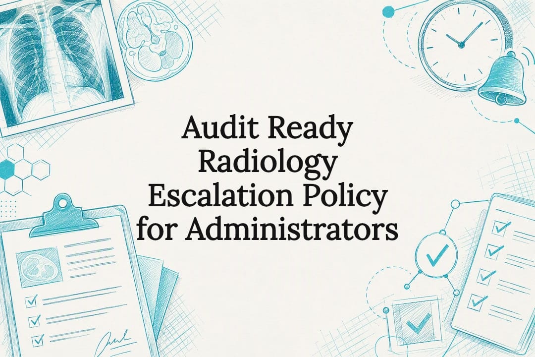 Radiology escalation policy title card
