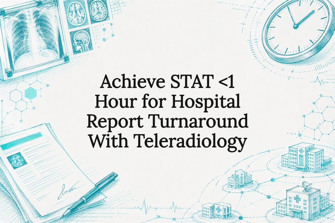 Radiology turnaround title card illustration