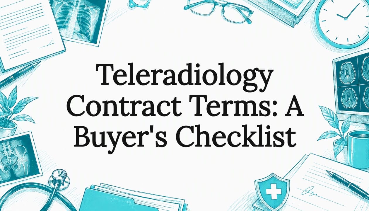 Decorative teleradiology contract title card