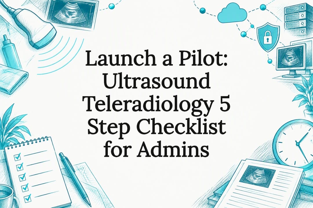 Ultrasound teleradiology checklist title card