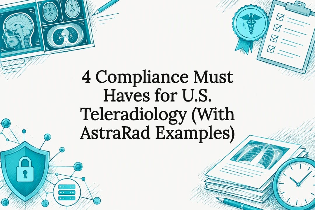 Teleradiology compliance title card illustration